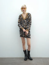 Spódnica żakardowa AKEP w cętki Akep