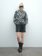 Minispódniczka AKEP z powlekanej skóry Akep