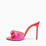 Satynowe klapki Julia You Casadei Casadei