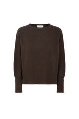 Sweter AKEP z dekoltem w serek i tkanym tyłem Akep