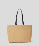 Torba plażowa z rafii z kwiatem Karl Lagerfeld Karl Lagerfeld