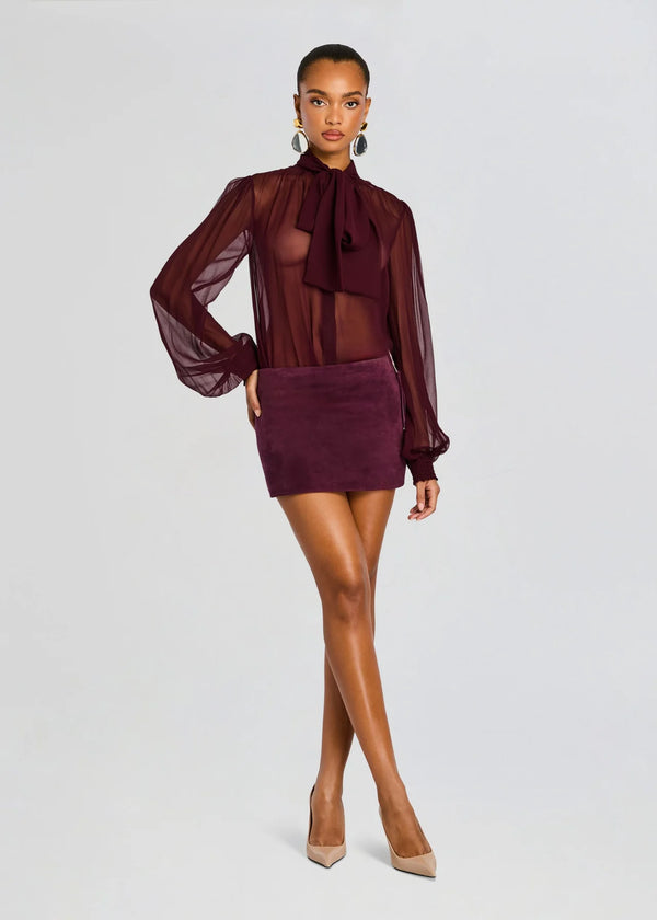 Koszula jedwabna Hasli chiffon Retrofete