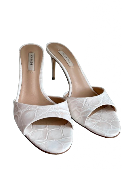 Klapki Croccobell Sand Casadei