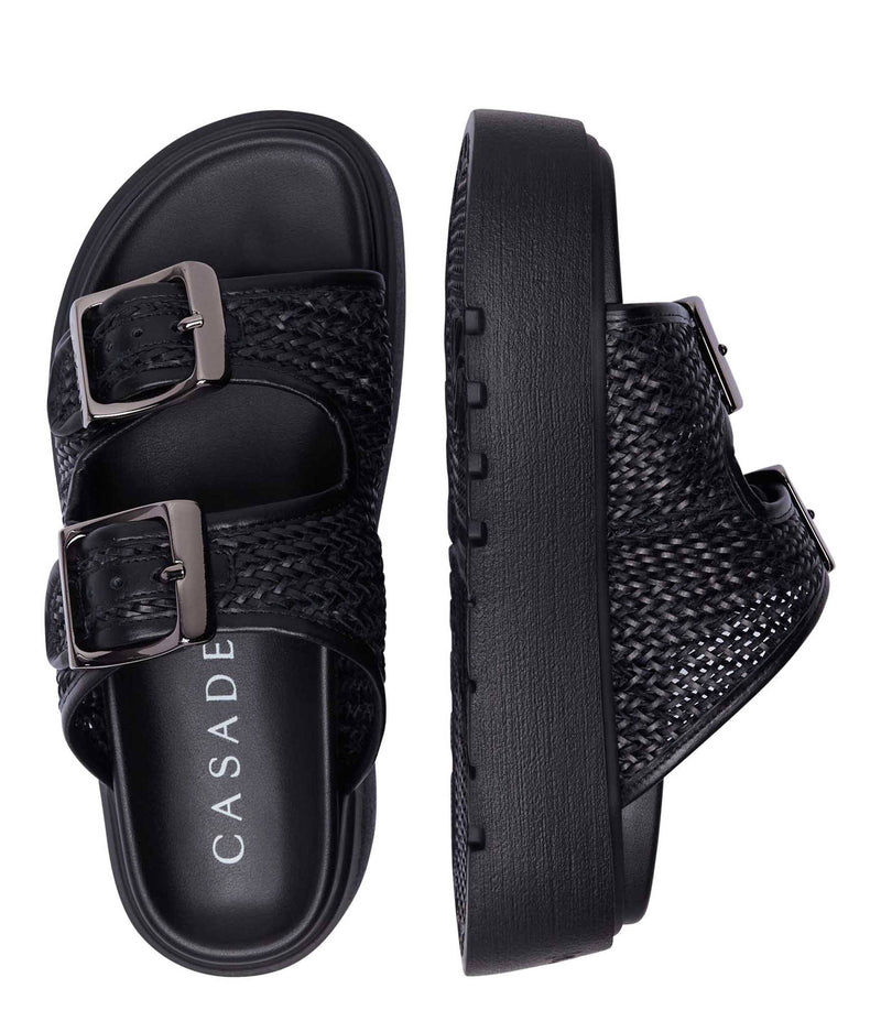 Klapki Birmy Casadei czarne Casadei
