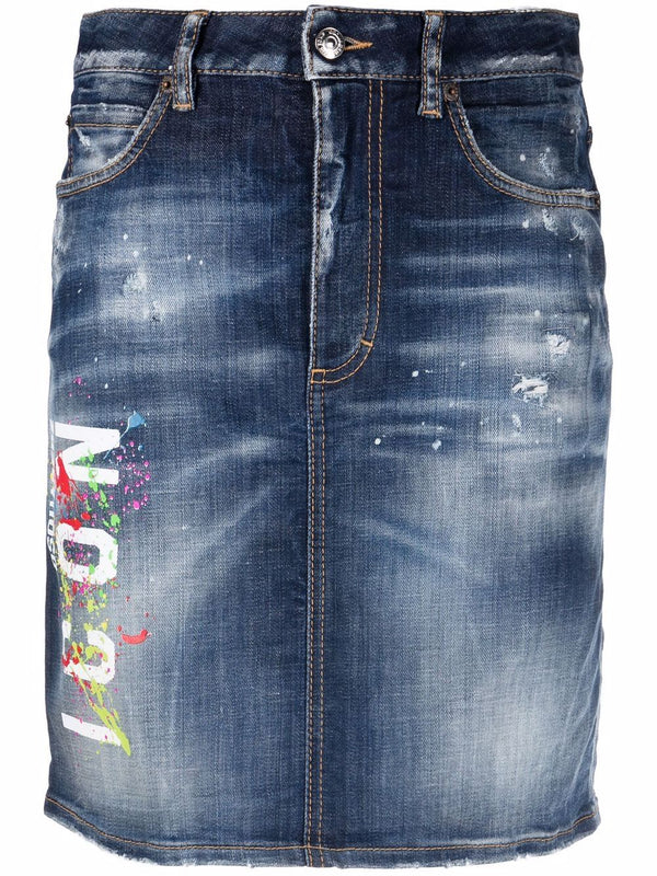 Spódnica Icon Spray Dsquared2