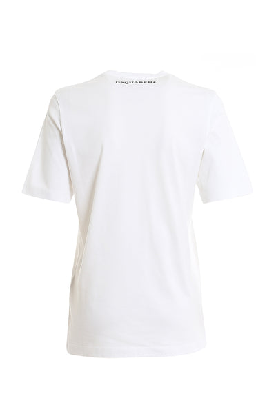 T-shirt Caten biały Dsquared2